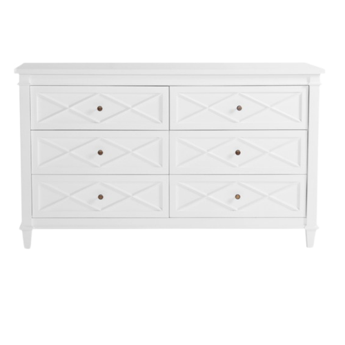 Brisbane Floorstock Slightly Damaged 'Ascot' White Chest of Drawers