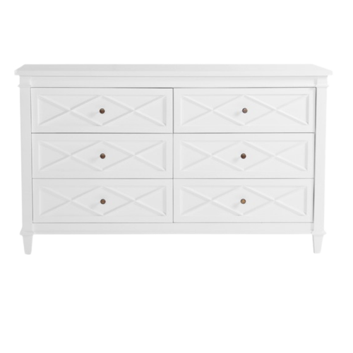 Hamptons 6 drawer chest 