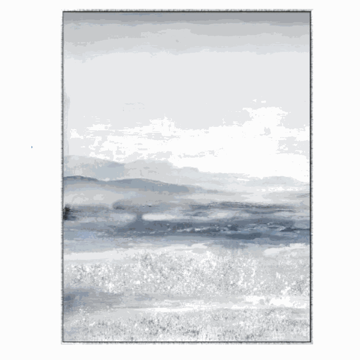 Bayside Breezes 1 Canvas In Antique Silver Frame