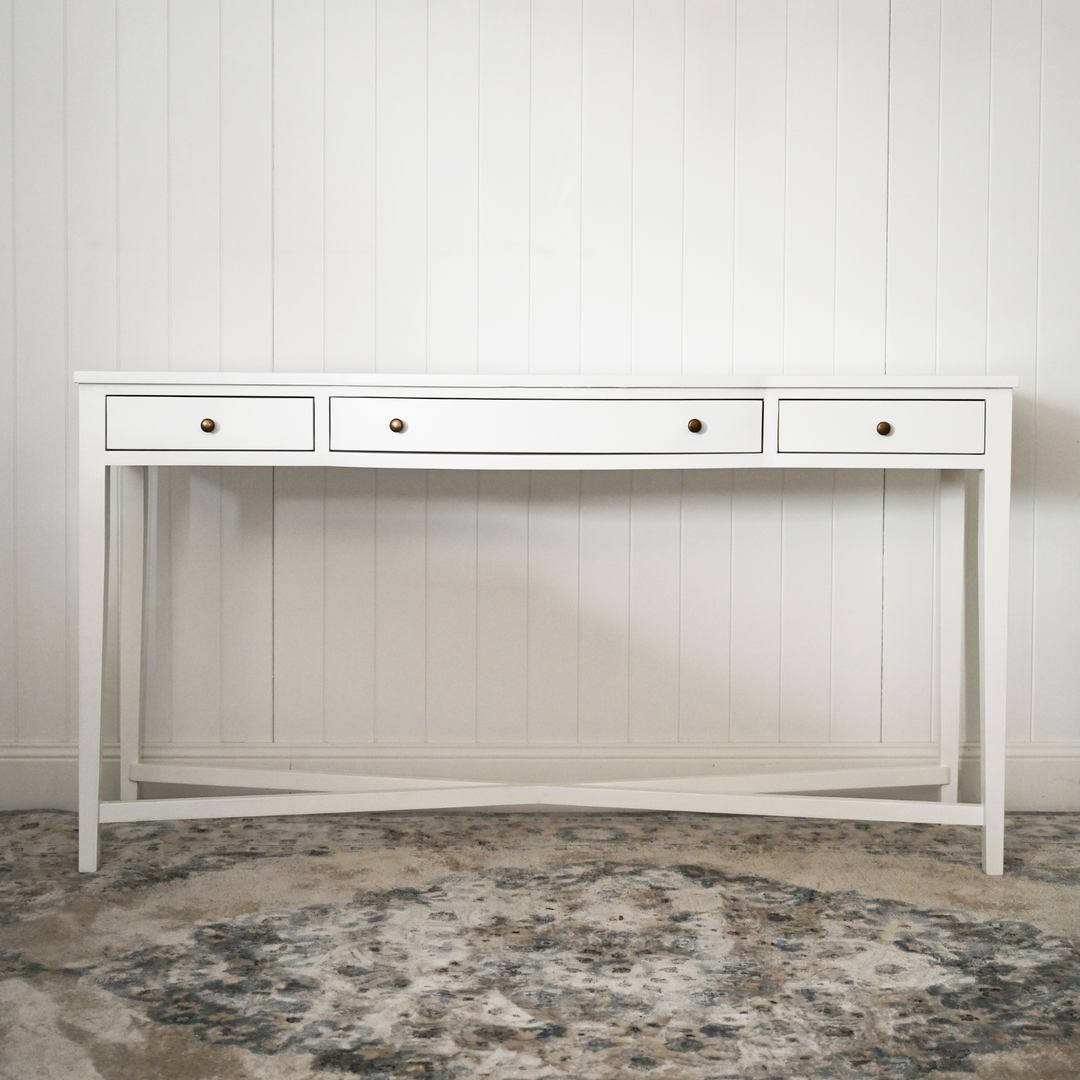 Asher Three Drawer Console Table