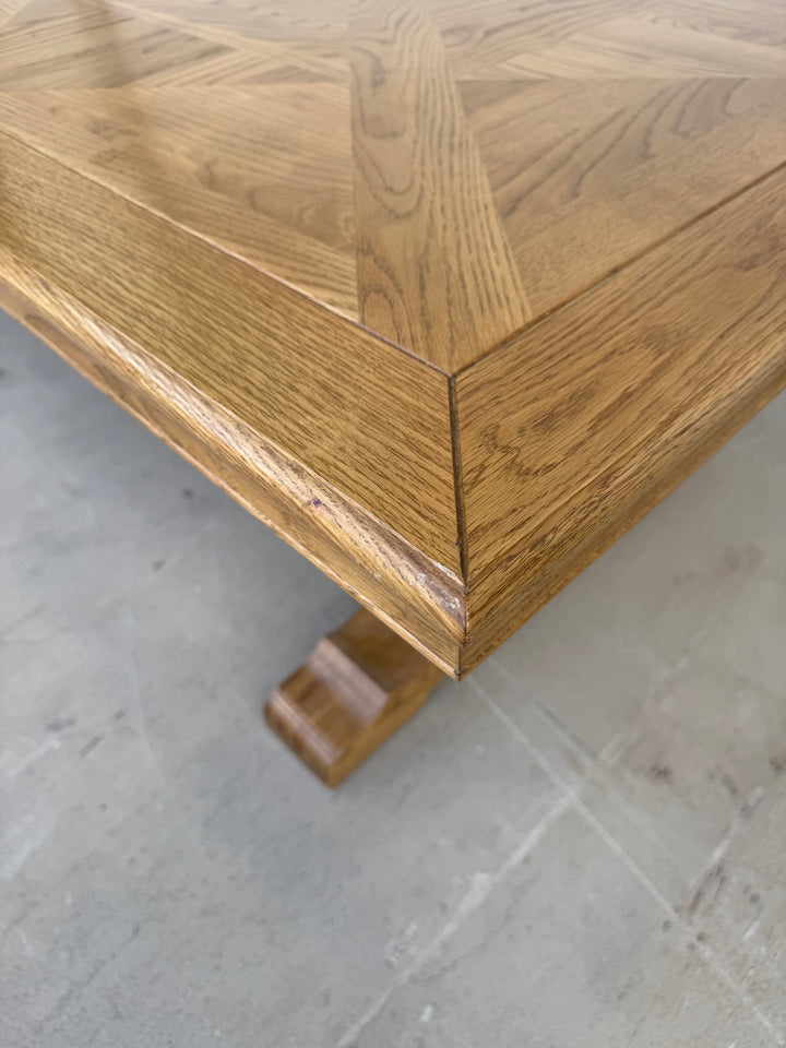 Brisbane 2.6m Kensington Parquetry Natural Oak Dining Table