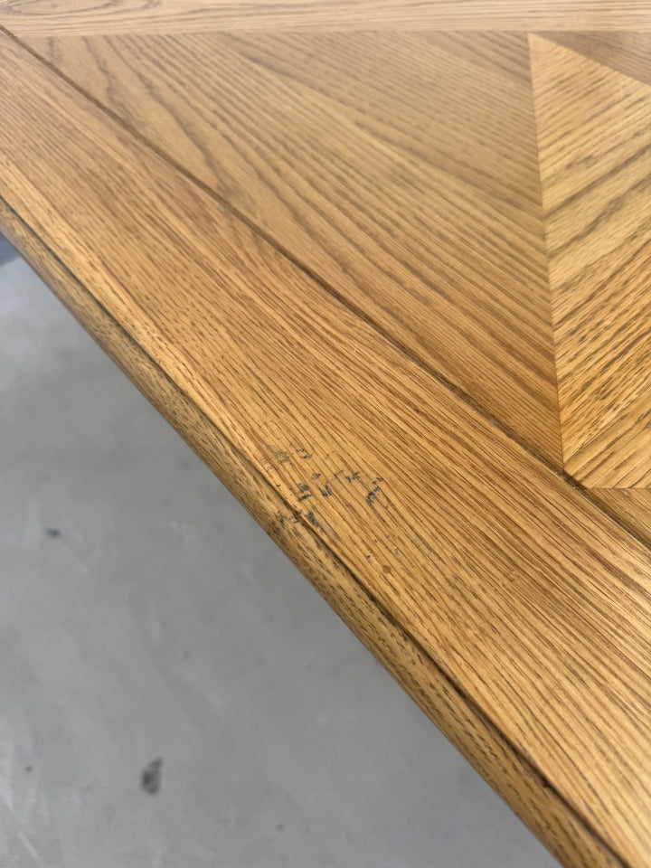 Brisbane 2.6m Kensington Parquetry Natural Oak Dining Table