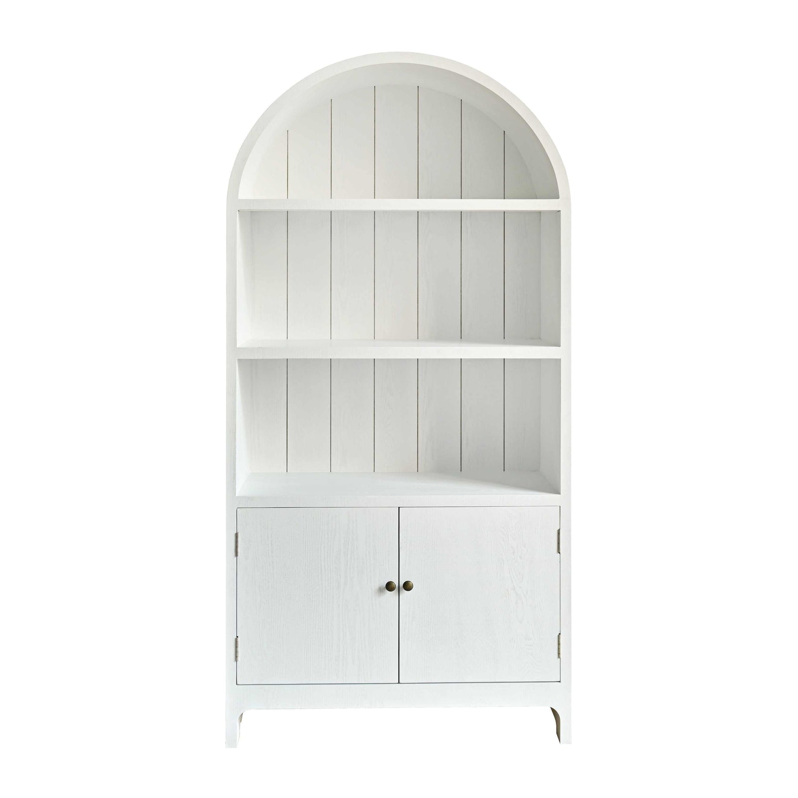 Arch Display Bookcase Rustic White