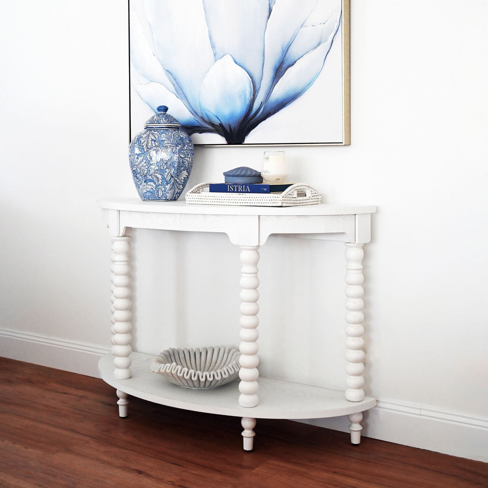 Bobbin Medium Curved Console no drawer