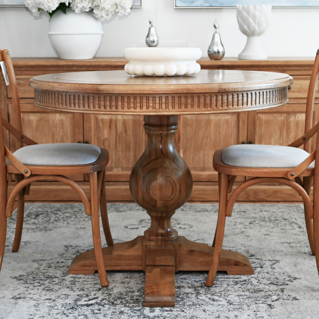 Amelia Round Dining Table 1.2m diametre Natural Oak