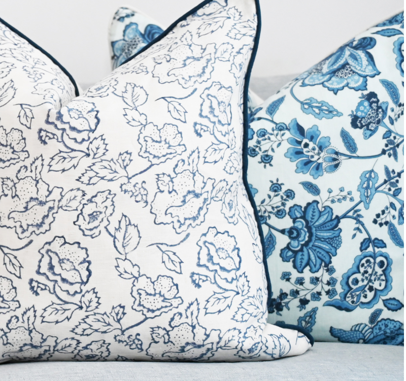 Blossom Linen Square Cushion - Cover Only