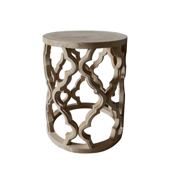 Sahara Round Recycled Elm Side Table