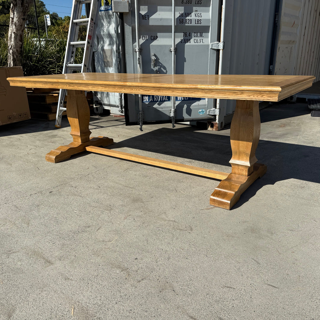 Brisbane Sold as is Kensington Natural Oak Dining Table 3m