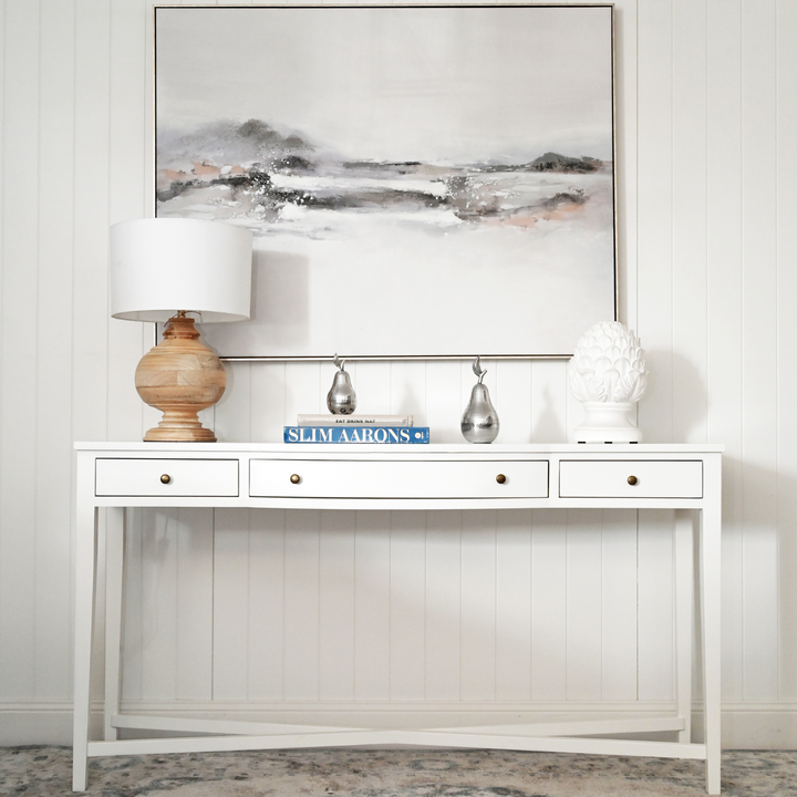 Asher Three Drawer Console Table