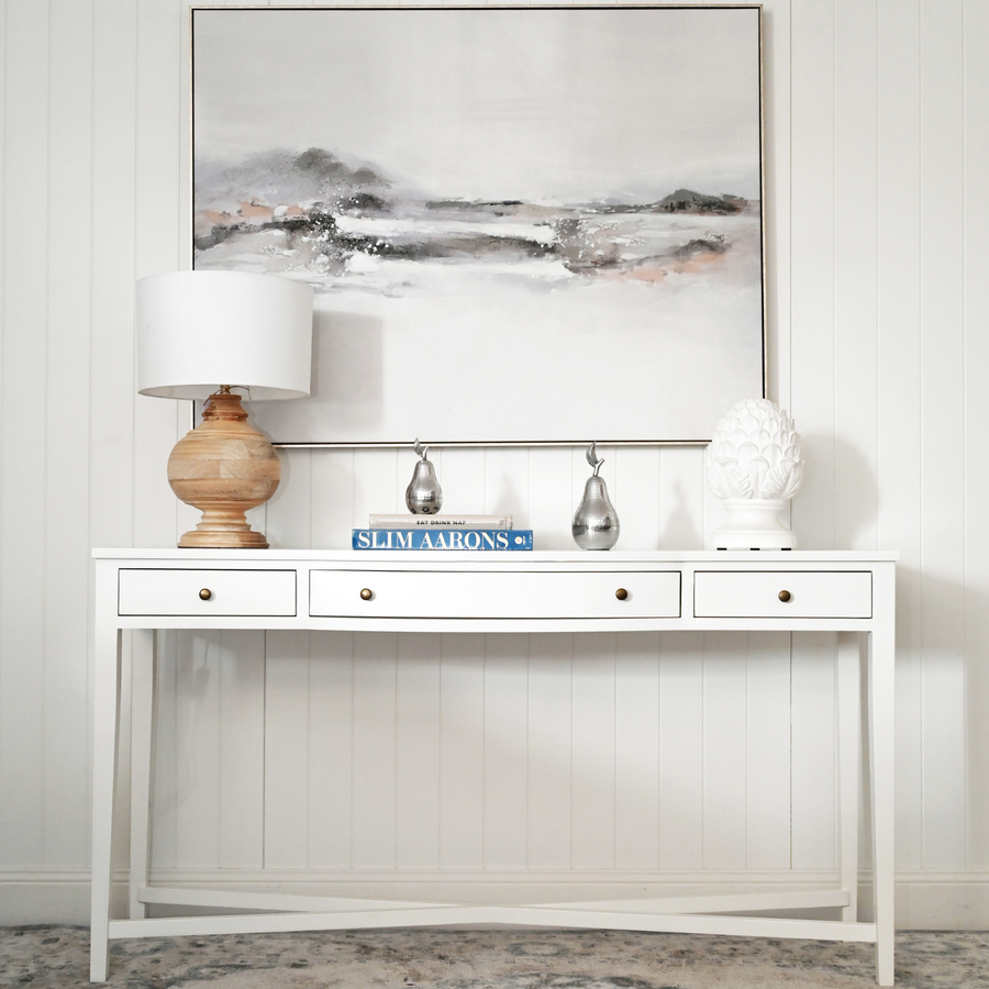 Asher Three Drawer Console Table
