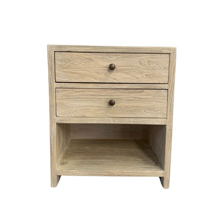 Hudson Medium Elm Bedside Table Elm
