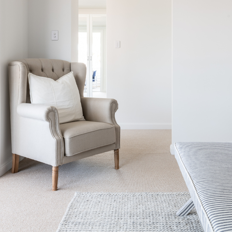 Harriet Linen Armchair Oatmeal 90cm wide x 80cm deep x113cm high