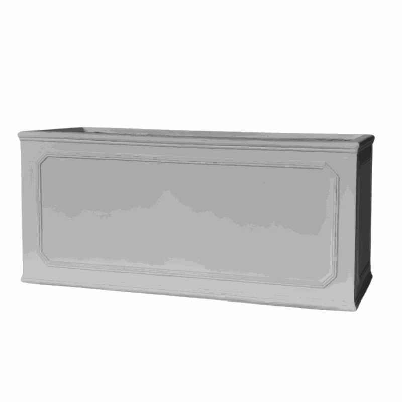 Sorrento' White Rectangle Fibre Clay Planter Box