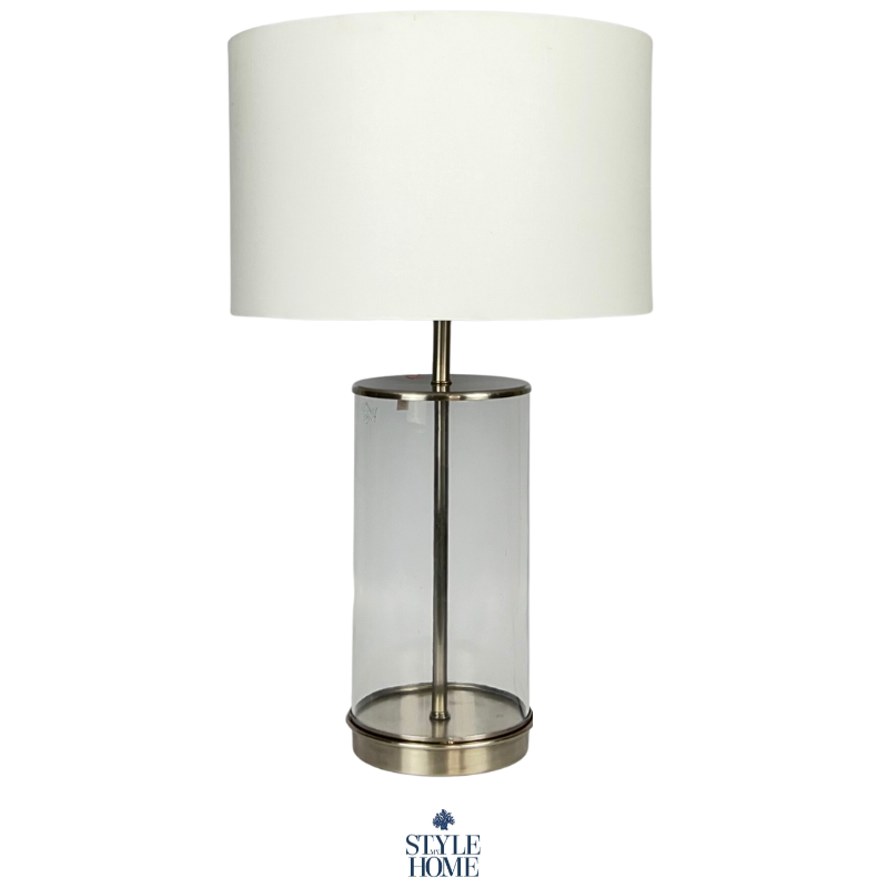 Selena Silver And Glass Table Lamp
