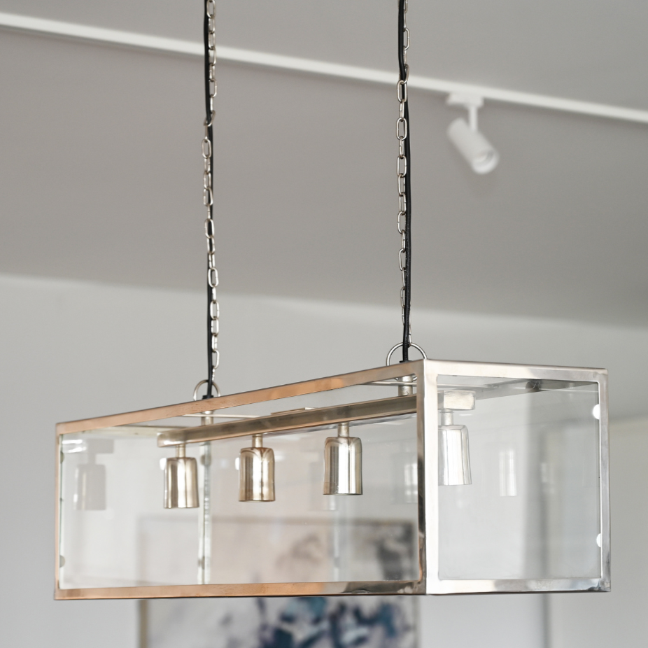 Denison Glass And Silver Pendant