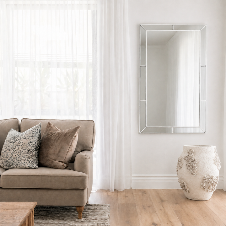 Windsor White Rectangular Wall Mirror