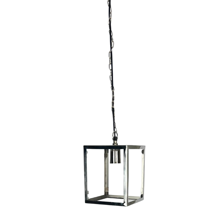 Elbridge Glass And Brushed Silver Pendant