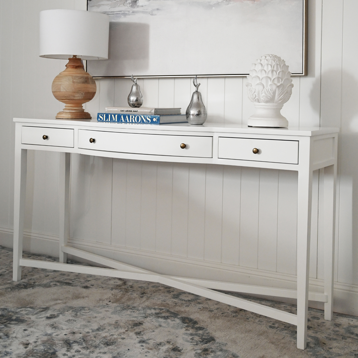 Asher Three Drawer Console Table