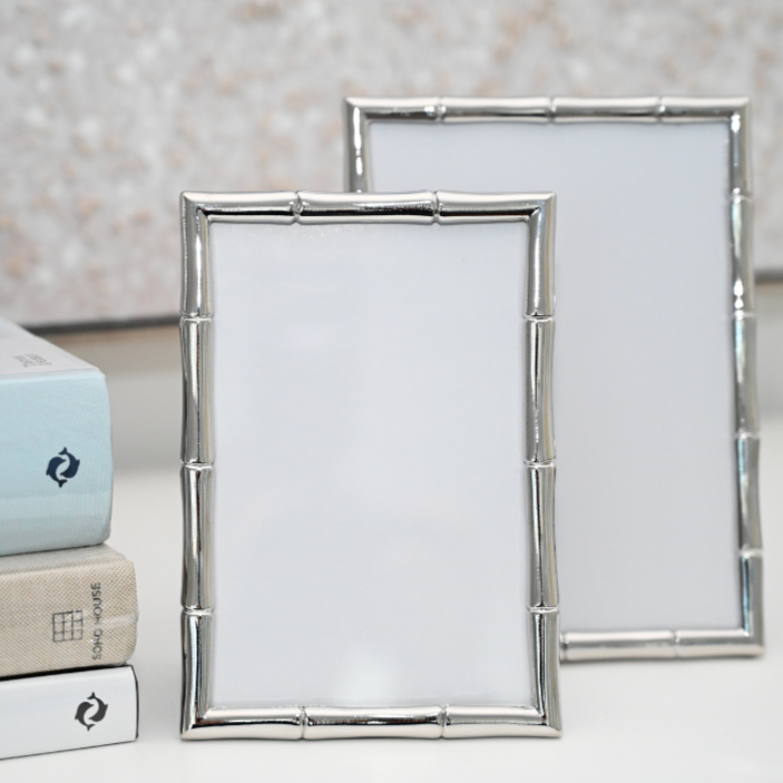 Bamboo Mould Silver Frame - 2 Sizes