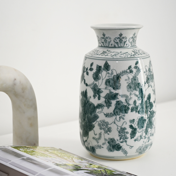 Floral Handpainted Vase