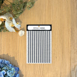 Linen - Stripe Navy Blue