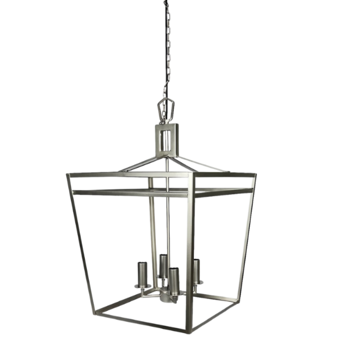 Bradford Multi Light Statement Brushed Silver Pendant