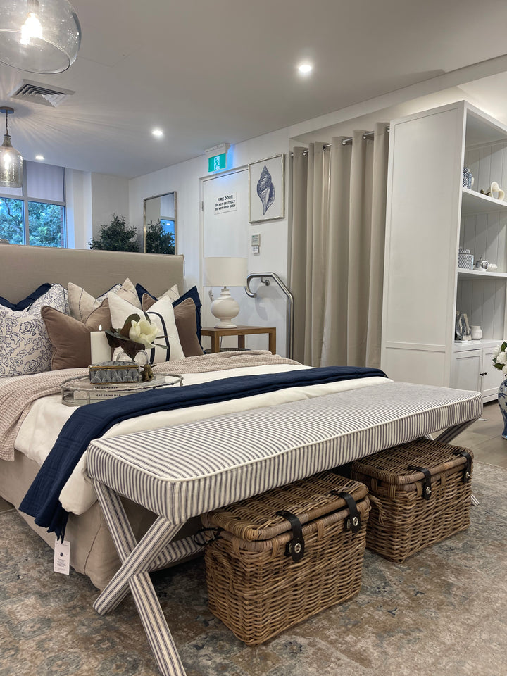 Lauren Linen Large Bench Seat