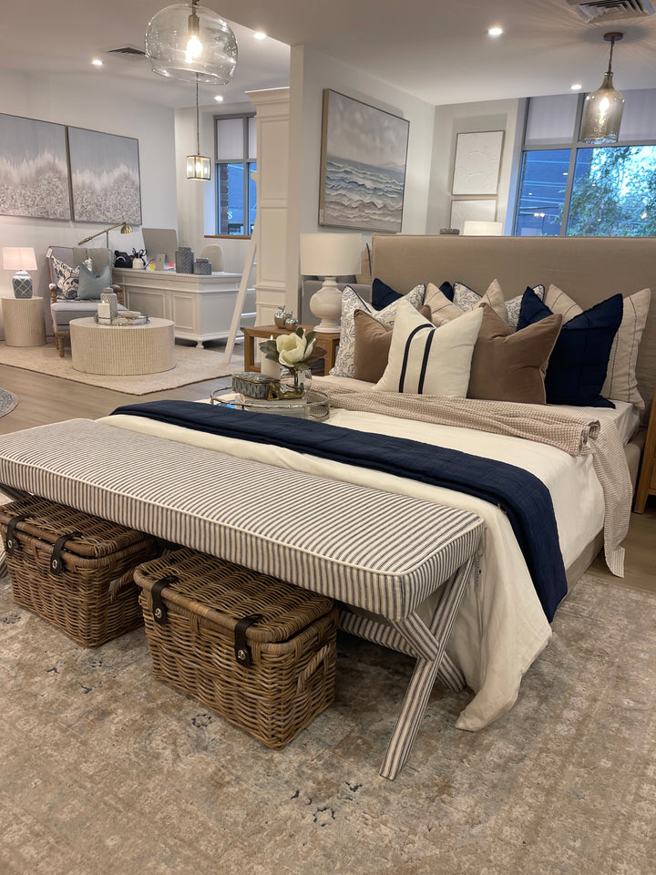 Lauren Linen Large Bench Seat