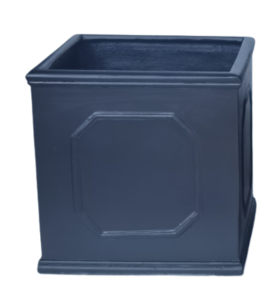 Sorrento' Black Square Fibre Clay Planter Box OLD