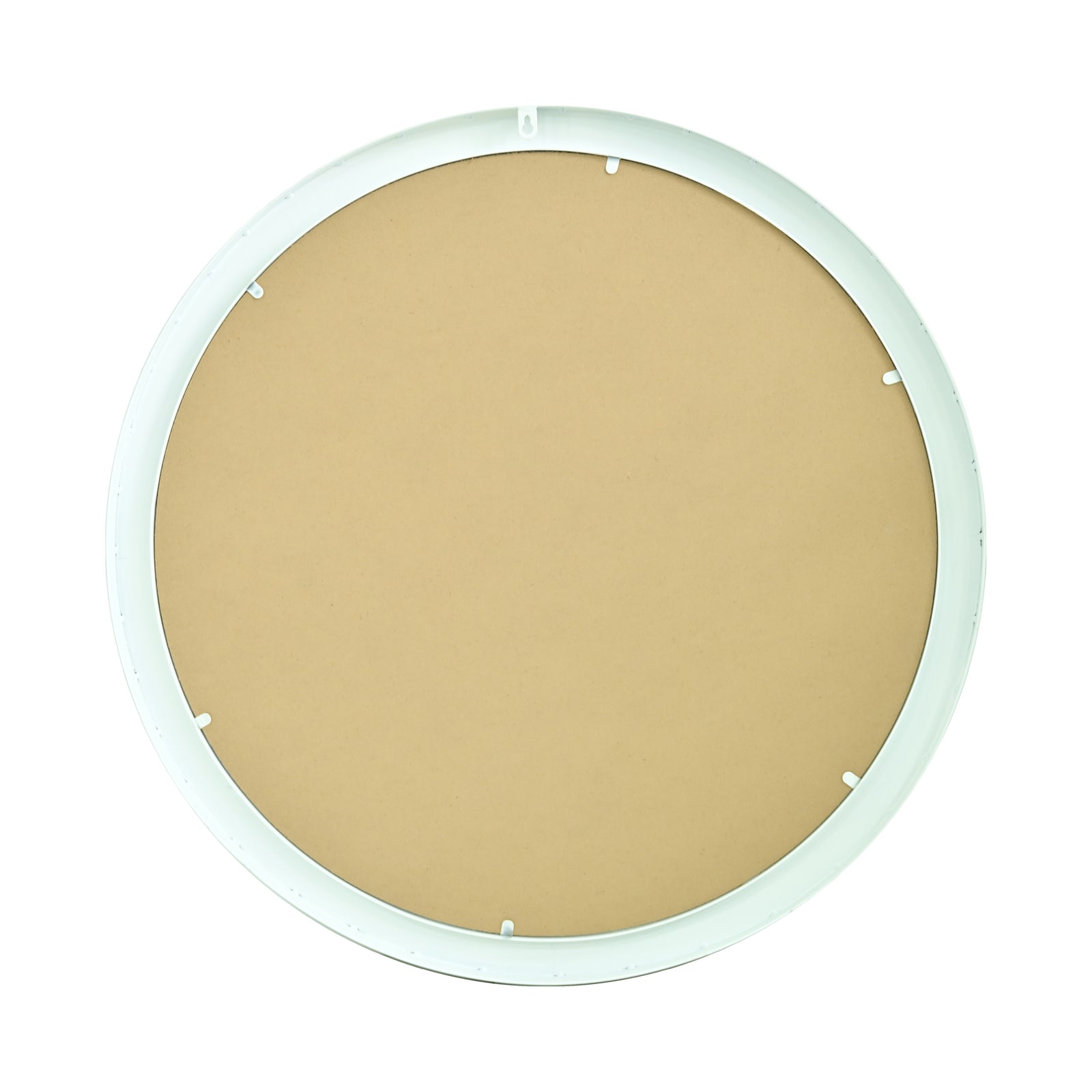 Porthole Round White Mirror