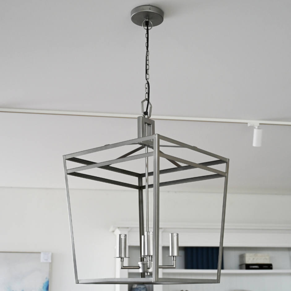 Bradford Multi Light Statement Brushed Silver Pendant