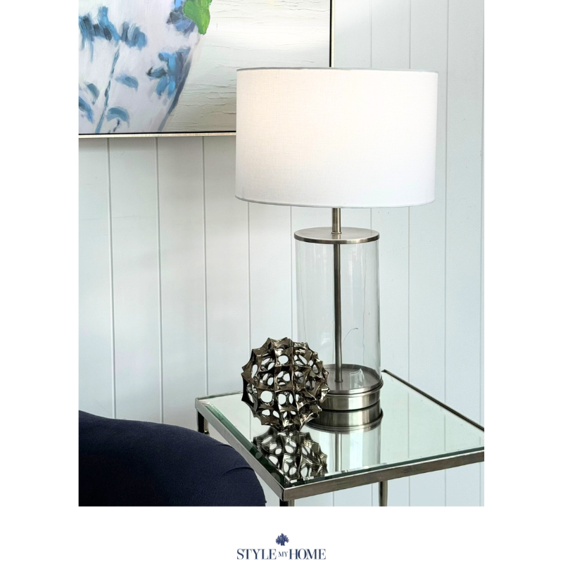 Selena Silver and Glass Table Lamp