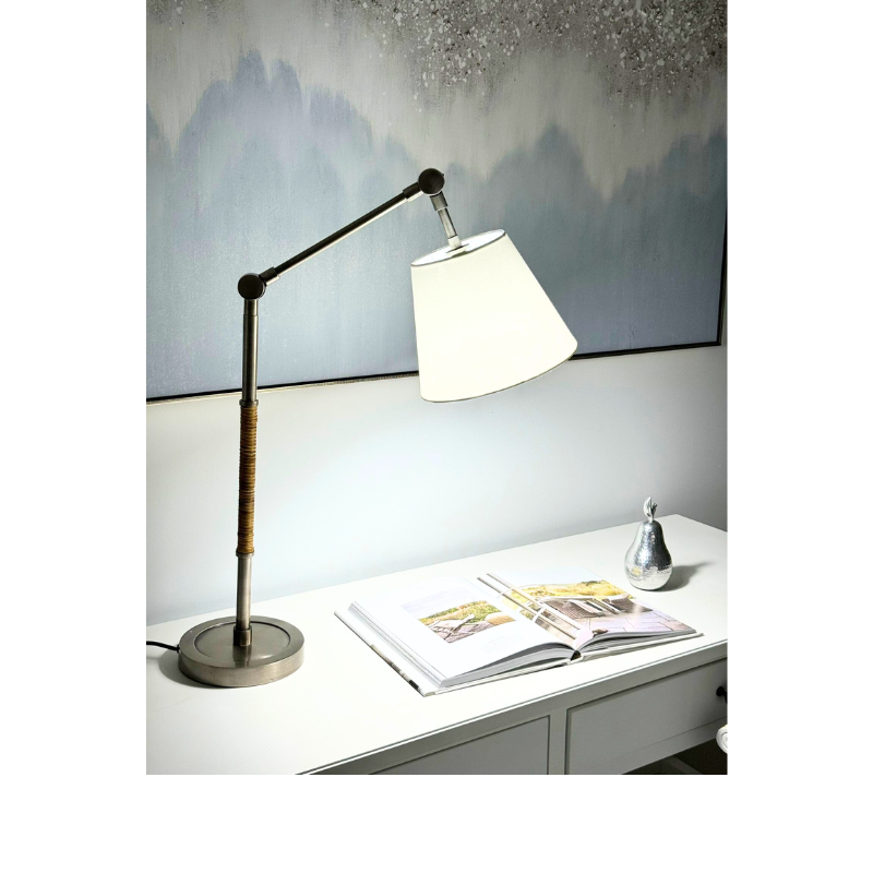 Newtown Silver Study Or Table Lamp