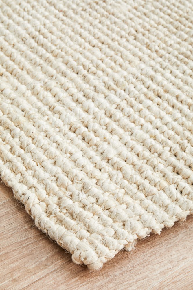 Chunky Natural Fiber Barker Bleach Runner