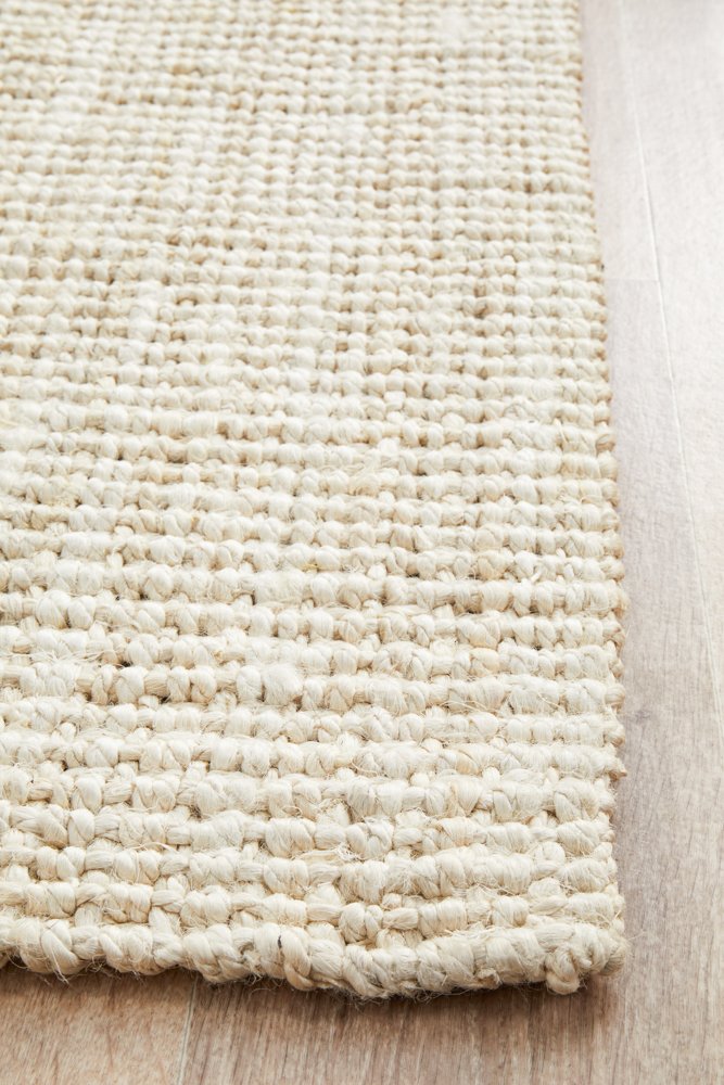 Chunky Natural Fiber Barker Bleach Runner