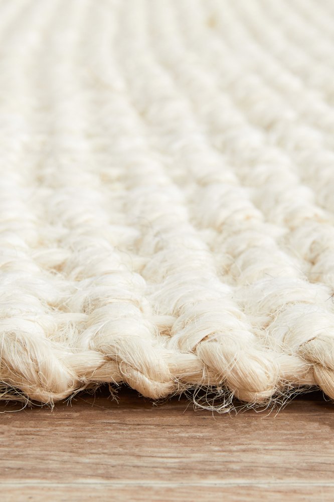 Chunky Natural Fiber Barker Bleach Runner