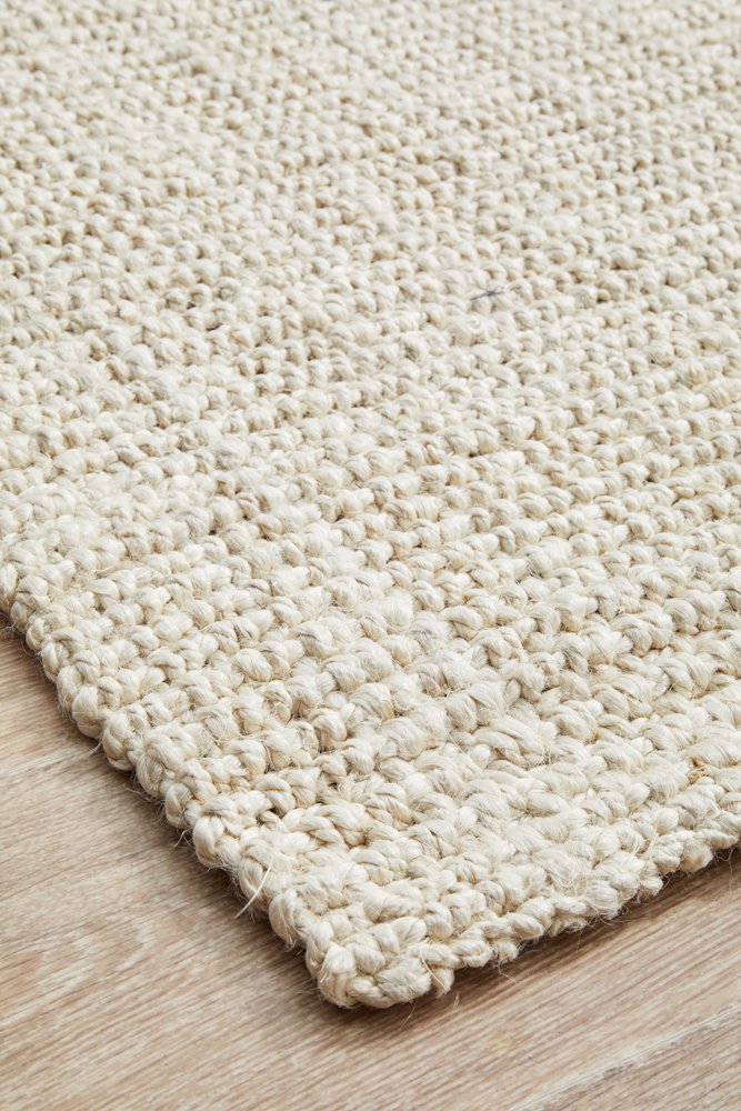 Chunky Natural Fiber Barker Bleach Rectangle Rug
