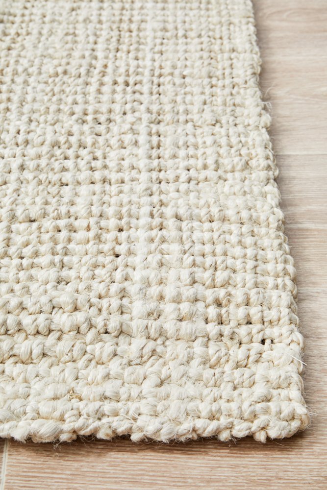 Chunky Natural Fiber Barker Bleach Rectangle Rug
