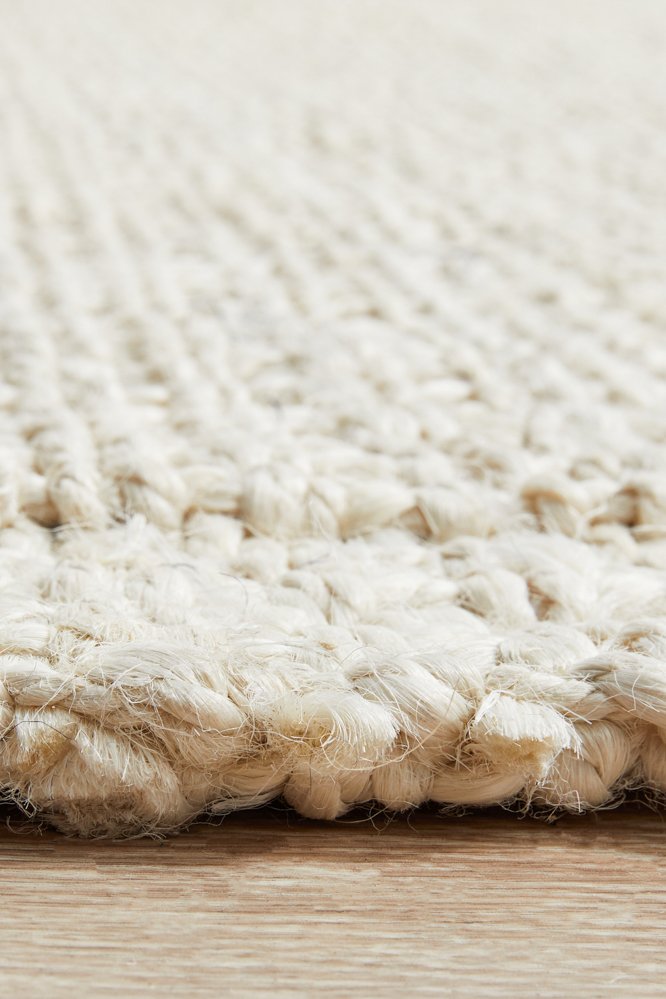 Chunky Natural Fiber Barker Bleach Rectangle Rug