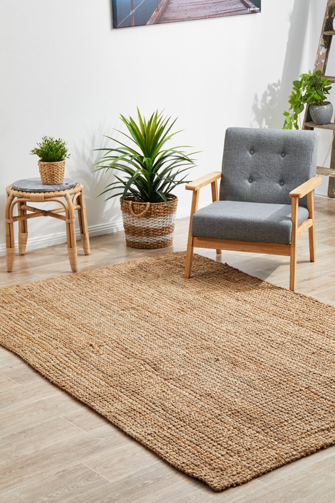 Chunky Natural Fibre Barker Rectangle Rug