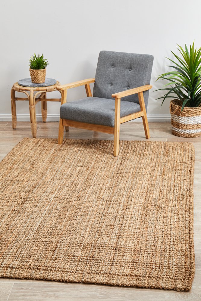 Chunky Natural Fibre Barker Rectangle Rug
