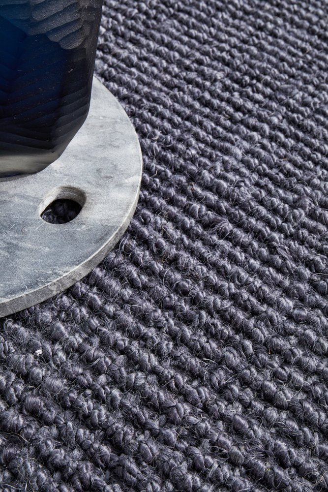 Chunky Natural Fiber Barker Navy Runner