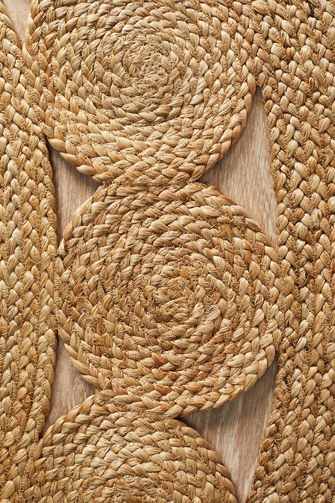 Natural Daisy Jute Round Rug