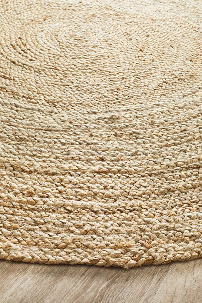 Jute Natural Round Rug