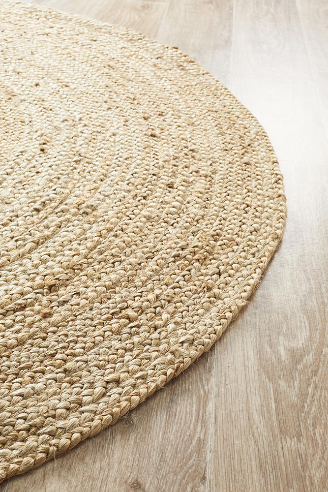 Jute Natural Round Rug