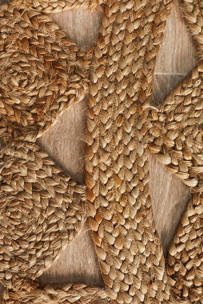 Jute Natural Tessellate Round Rug
