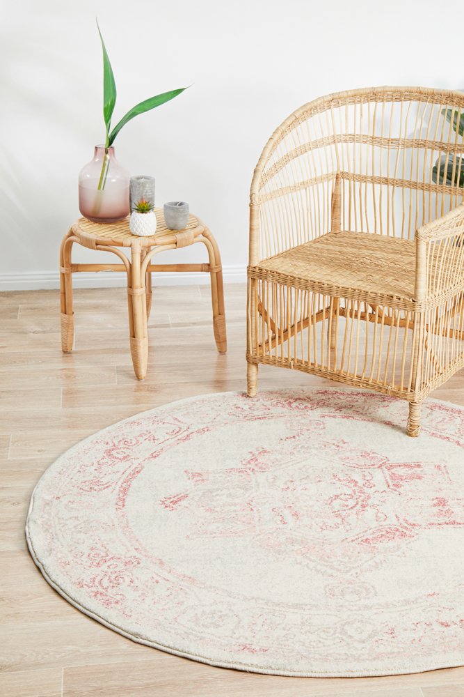 Avalon Rose Round Rug