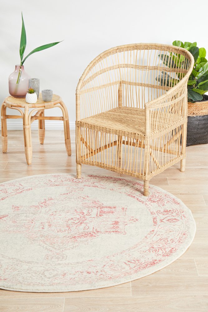 Avalon Rose Round Rug
