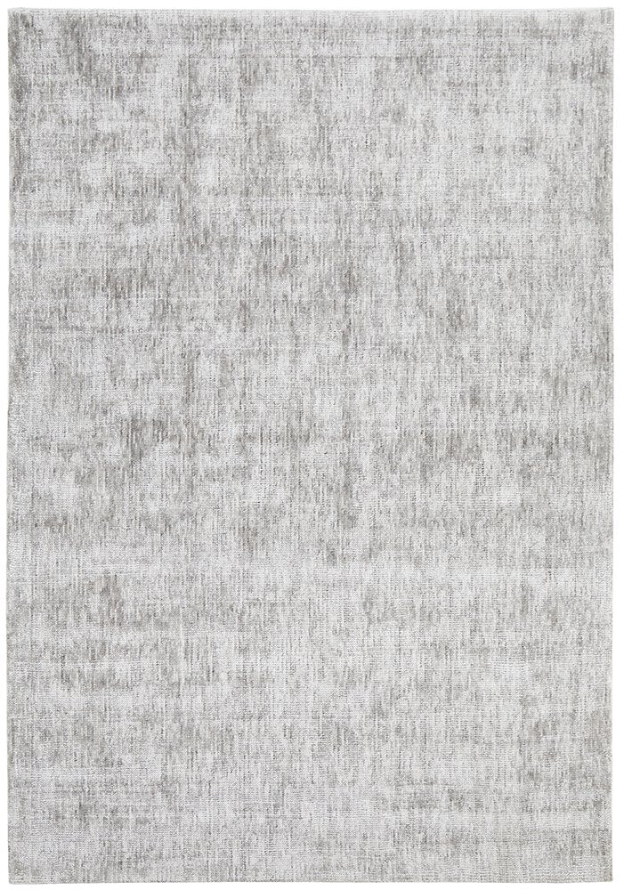 Azure Silver Rectangle Rug