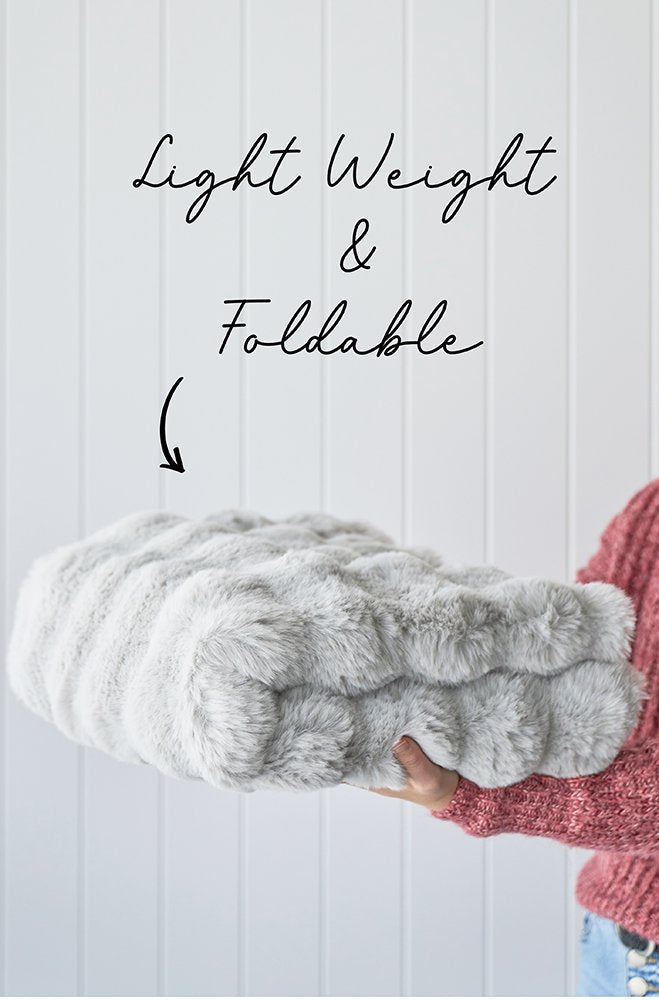 Bubble Silver Washable Round Rug